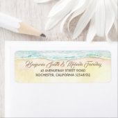 Zee Wave Beach Weddenschap Etiket (Insitu)