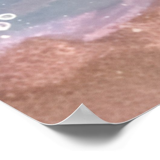 *~* Zee Wave Sand Glitter AP60 Ocean Coastal Beach Poster (Hoek)