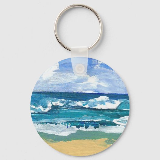 Zee Waves bij Play - CricketDiane Ocean Art Sleutelhanger (Voorkant)