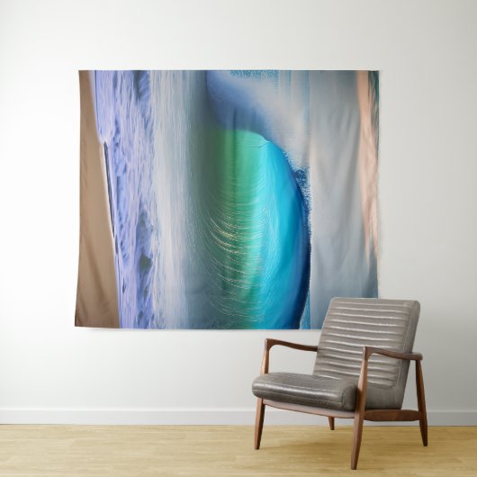 Zee Waves in de oceaan Wandkleed (In Situ (horizontaal))