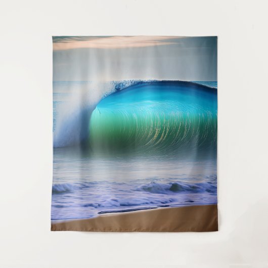 Zee Waves in de oceaan Wandkleed (Voorkant)