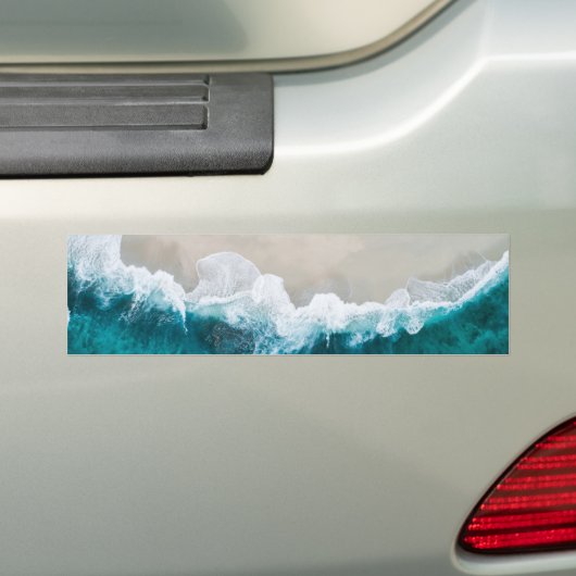 Zee Waves - Maldiven Shore Bumpersticker (Op auto)