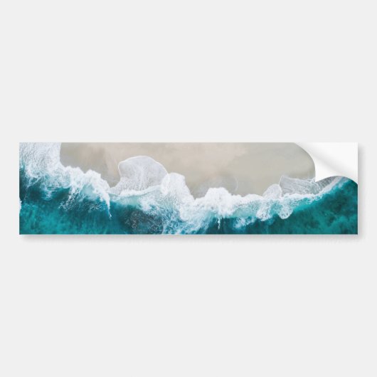 Zee Waves - Maldiven Shore Bumpersticker (Voorkant)