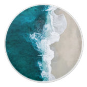 Zee Waves - Maldiven Shore Keramische Knop (Voorkant)