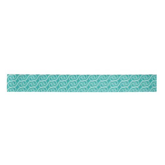 Zee Waves Pattern Satin Lint (Voorkant)