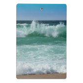 Zee Waves Seascape Beach Seaside Trendy Sjabloon Mini Klembord (Achterkant)