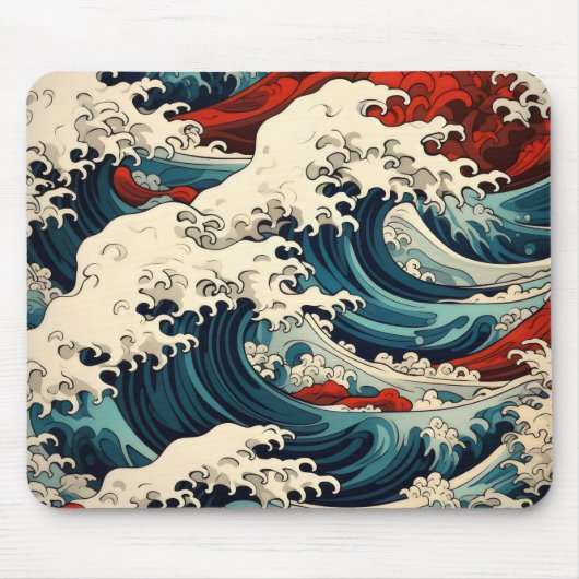 Zee Waves Ukiyo-e Muismat (Voorkant)