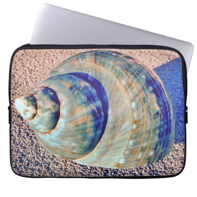 Zee Welk Seashell Laptop Sleeve (Voorkant)