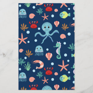 Zee wereld briefpapier