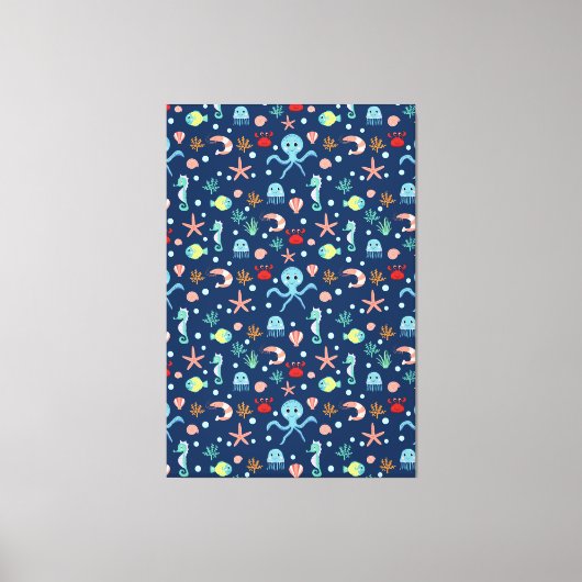 Zee wereld canvas afdruk (Voorkant)