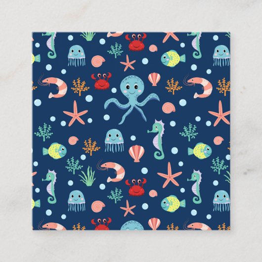 Zee wereld contactkaartje (Voorkant)