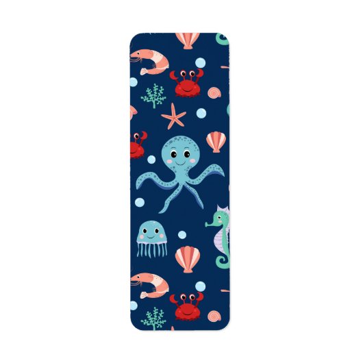 Zee wereld etiket (Voorkant)