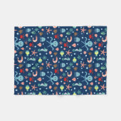 Zee wereld fleece deken (Voorkant (Horizontaal))