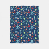 Zee wereld fleece deken (Voorkant)