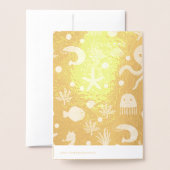 Zee wereld folie kaarten (Met envelop)