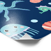 Zee wereld foto afdruk (Hoek)