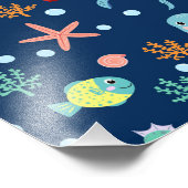 Zee wereld foto afdruk (Hoek)