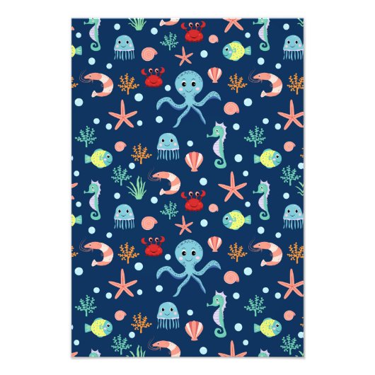 Zee wereld foto afdruk (Voorkant)