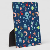 Zee wereld fotoplaat (Zijkant)