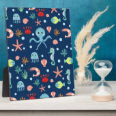 Zee wereld fotoplaat (Zijkant)