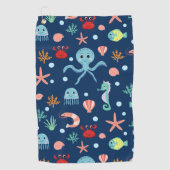 Zee wereld golfhanddoek (Voorkant)