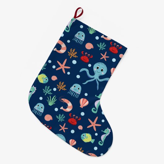 Zee wereld grote kerstsok (Voorkant (Hangend))