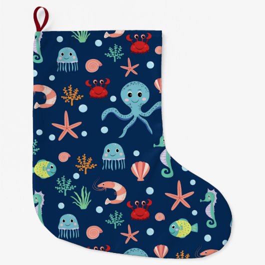 Zee wereld grote kerstsok (Voorkant)