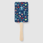 Zee wereld handwaaier (Achterkant)