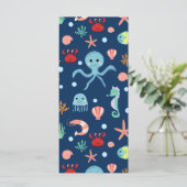 Zee wereld kaart (Staand voorkant)