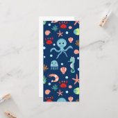 Zee wereld kaart (Voorkant / Achterkant in situ)