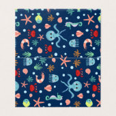 Zee wereld kaart (Buitenkant ongevouwen)