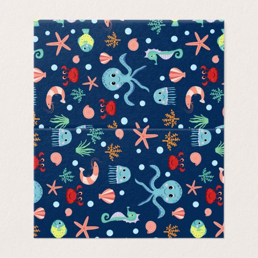 Zee wereld kaart (Buitenkant ongevouwen)