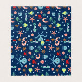 Zee wereld kaart (Buitenkant ongevouwen)