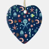 Zee wereld keramisch ornament (Rechts)