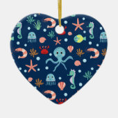 Zee wereld keramisch ornament (Voorkant)