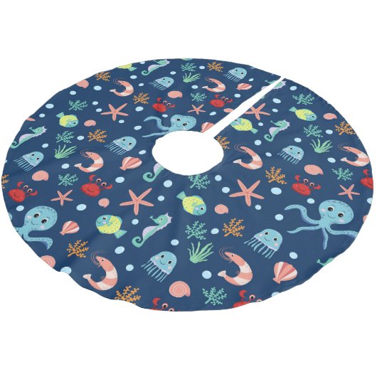 Zee wereld kerstboom rok (Gekanteld)