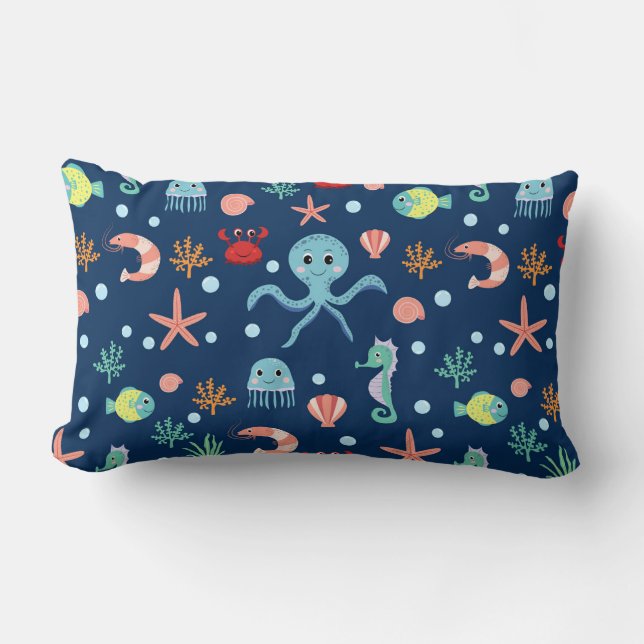 Zee wereld kussen (Voorkant)