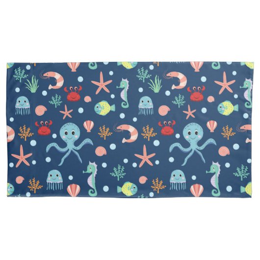 Zee wereld kussensloop (Voorkant-Links)