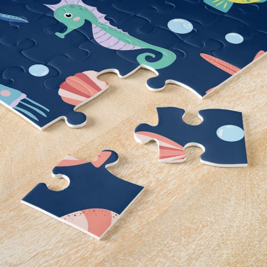 Zee wereld legpuzzel (Zijkant)