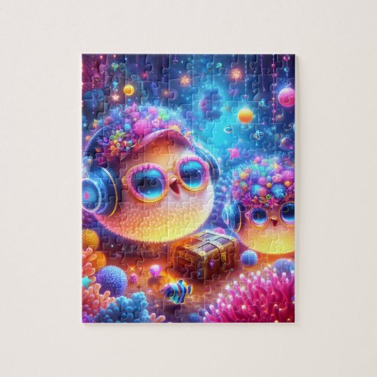 Zee wereld legpuzzel (Verticaal)