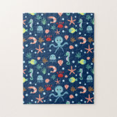 Zee wereld legpuzzel (Verticaal)