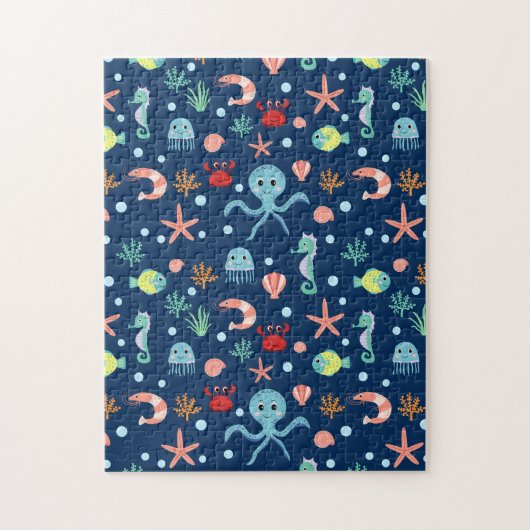 Zee wereld legpuzzel (Verticaal)