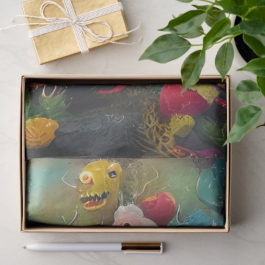 Zee Wereld Monsters Kinder Meubels Decoupage Tissuepapier (Geschenk)