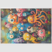 Zee Wereld Monsters Kinder Meubels Decoupage Tissuepapier (Voorkant)