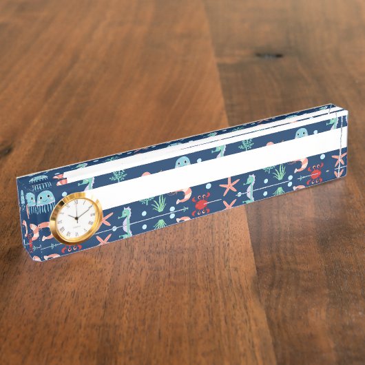 Zee wereld naambordje (Zijkant)