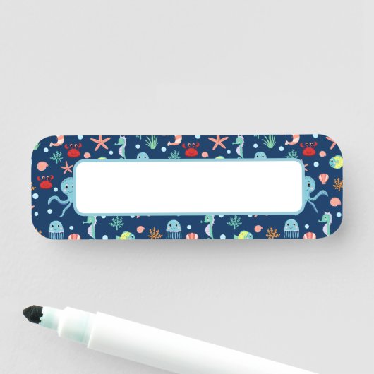 Zee wereld naamplaatje (In situ)