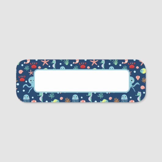 Zee wereld naamplaatje (Voorkant)