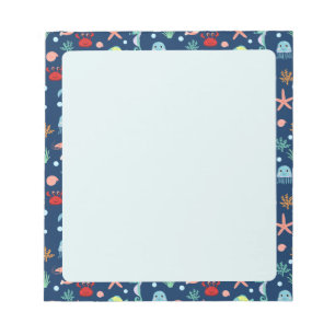 Zee wereld notitieblok