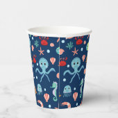 Zee wereld papieren bekers (Rechts)