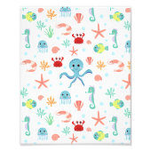 Zee wereld patroon foto afdruk (Voorkant)